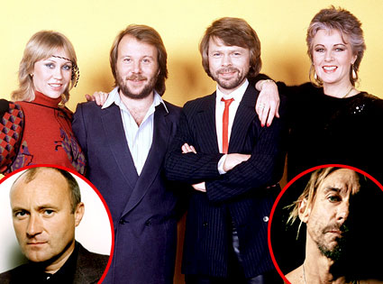 ABBA, Phil Collins, Iggy Pop ABBA, Phil Collins, Iggy Pop
